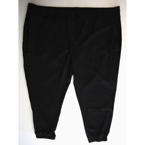 Welles W06X-P-WT01 Women's Sz 3XL Black Slim OnTrack Jogger Scrub Pants - Petite